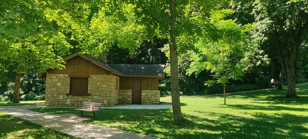 Building at Minneopa State Park in Mankato, MN
