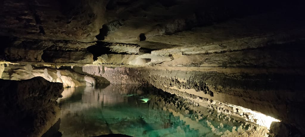 Underground water in Mystery Cave