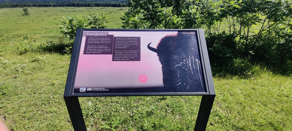Sign near the mill at Minneopa State Park in Mankato, MN