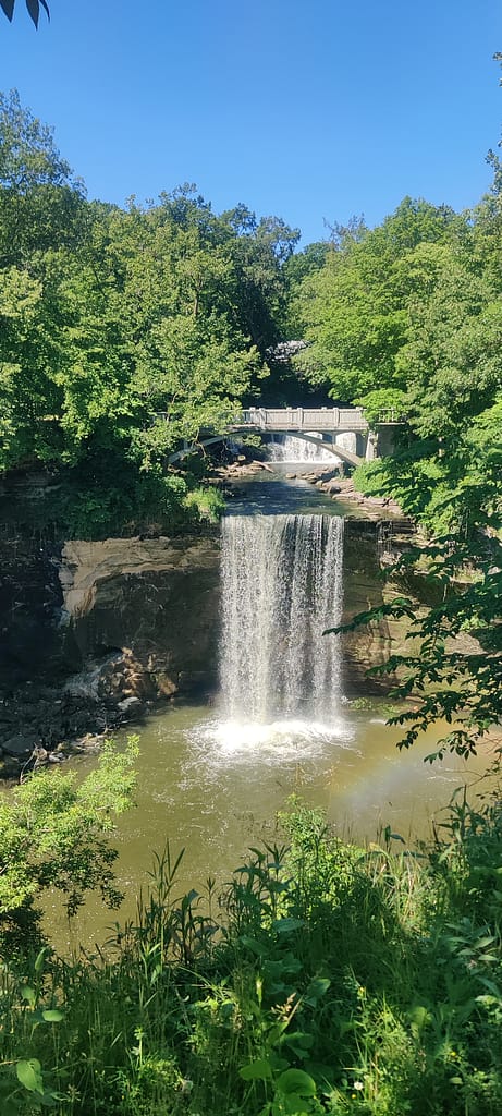Lower falls at Minneopa State Park in Mankato, MN