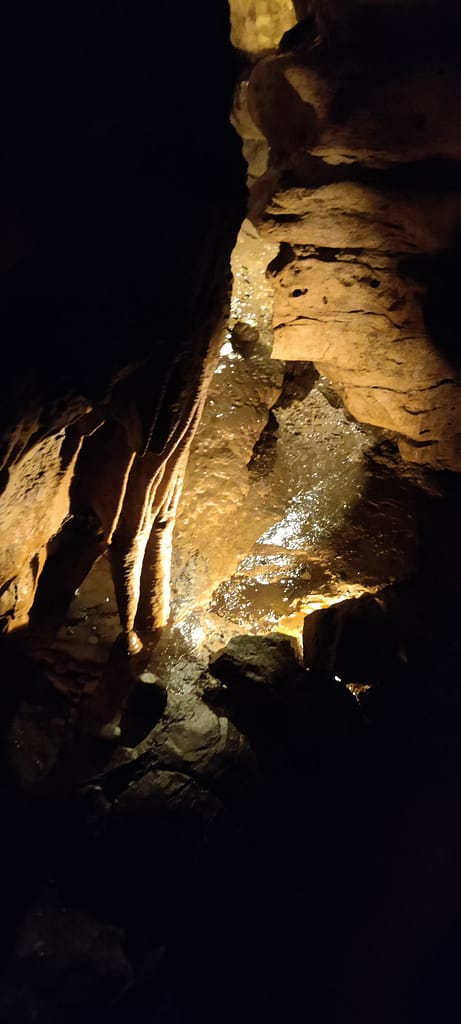 Rock formation in Mystery Cave