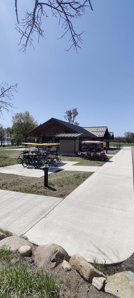 Rental center at Glendalough State Park in Battle Lake, MN