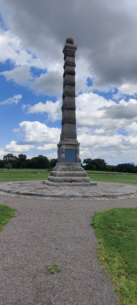 Monument at Fort Ridgely in Fort Ridgely State Park in Fairfax, MN