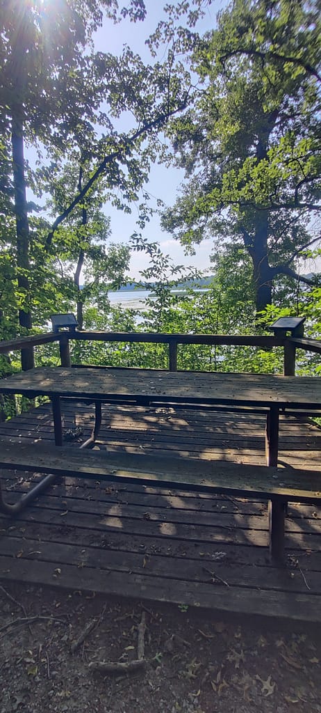 Outlook on the trail at Lake Maria State Park in Monticello, MN