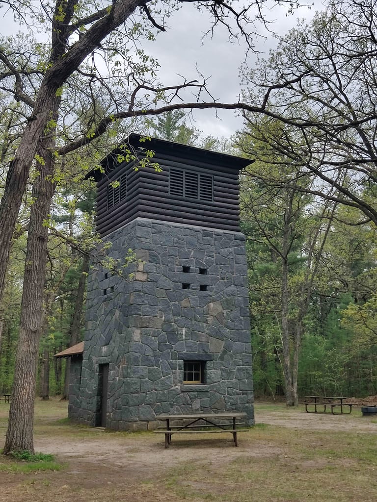 Structure at Charles A. Lindbergh State Park in Little Falls, MN