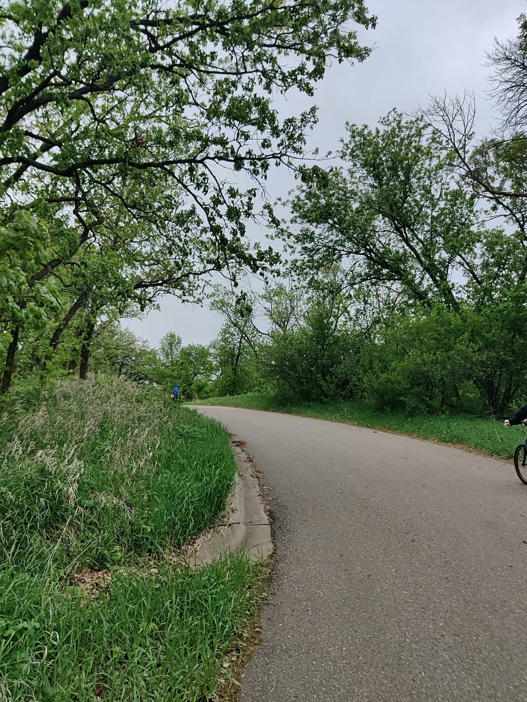 Paved portion of the High Peak Trail at Glacial Lakes State Park in Starbuck, MN