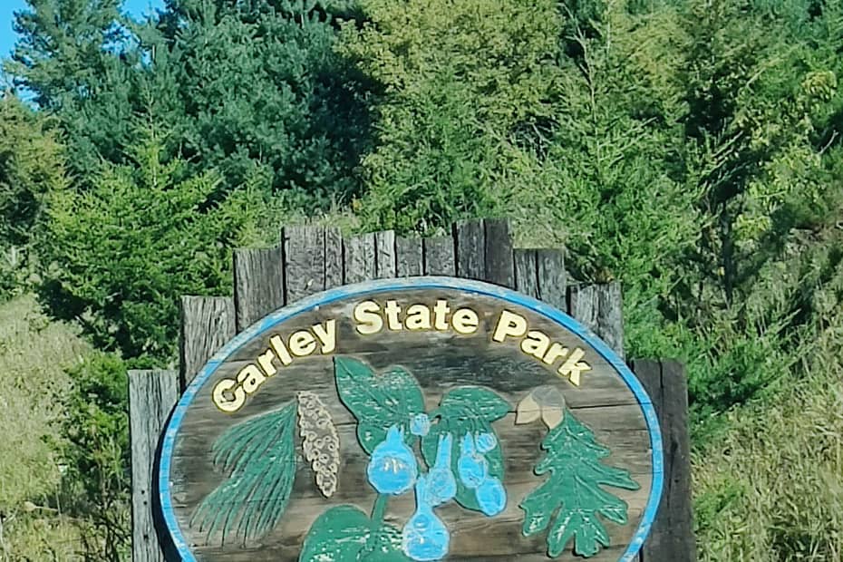 Sign that reads Carley State Park